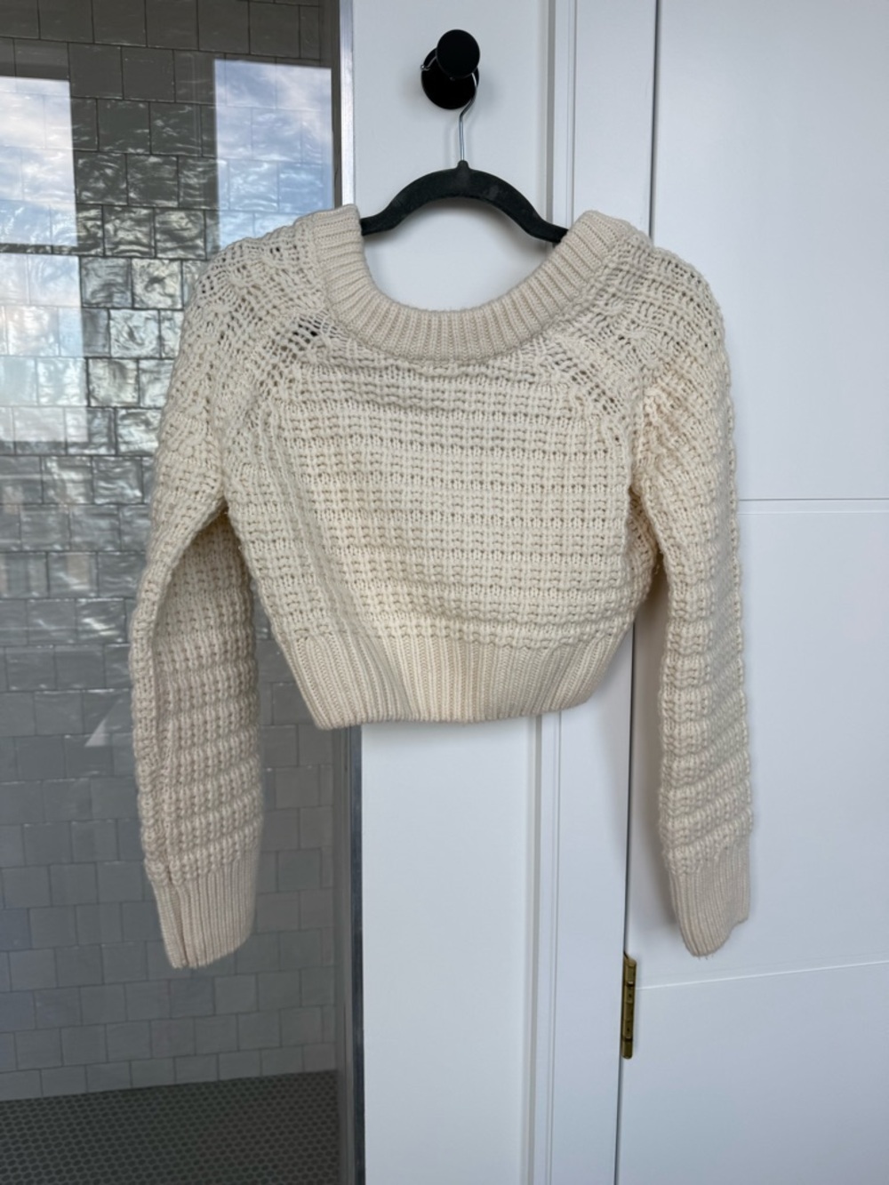 IRO Paris Cream Cable Knit Women's Sweater - Classic Crewneck